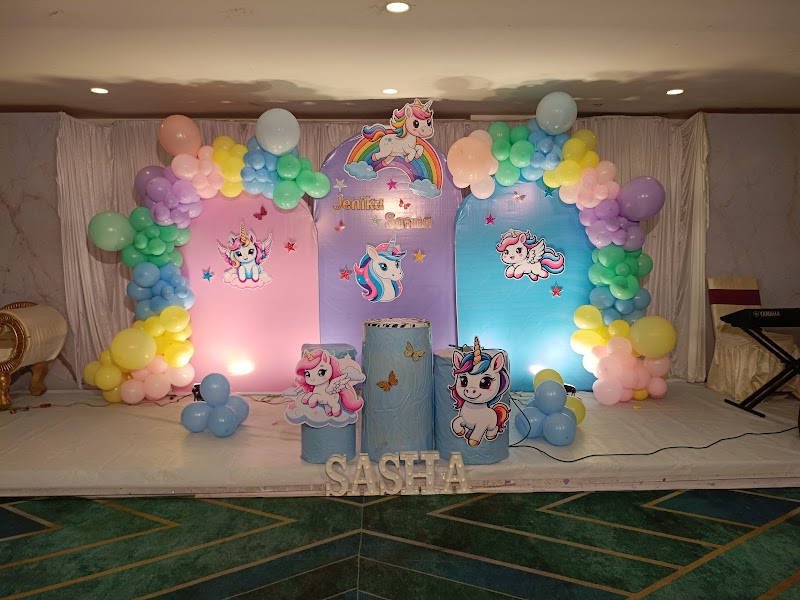 Birthday party decorations in hyderabad logo